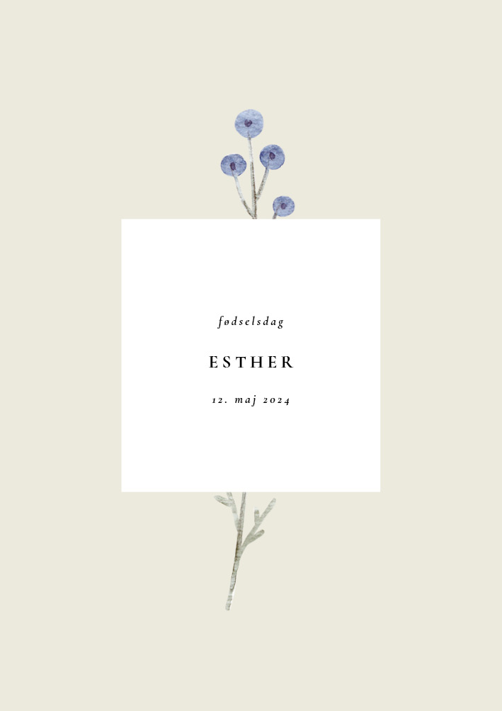 Invitationer - Esthers fødselsdag